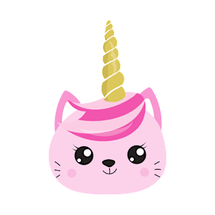Unicorn Cat, Little Cat, Cute Cat, Pink Cat, Kitty T-Shirt