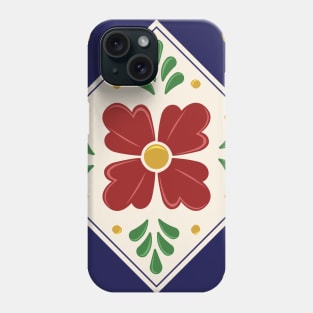 Mexican Talavera Floral Pattern by Akbaly Phone Case