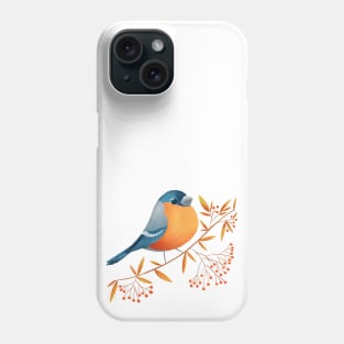 Bullfinch illustration Phone Case