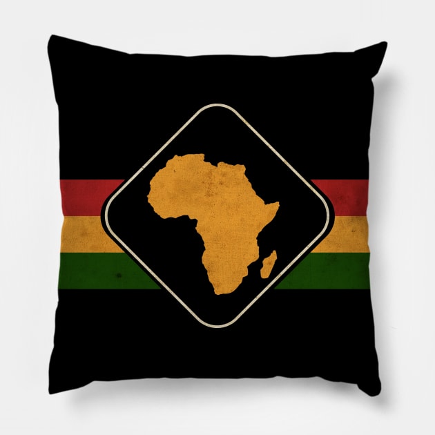 Africa Ras Pillow by CTShirts