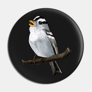 White-crowned Sparrow Pin