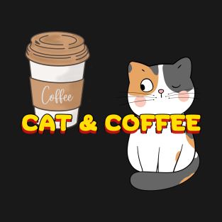 cat and coffee T-Shirt