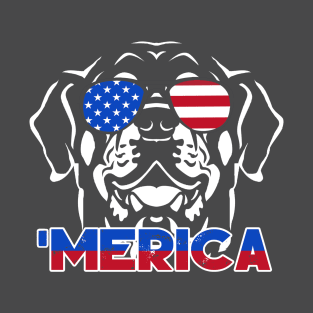 Patriot Rottweiler Merica Tee T-Shirt