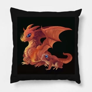 Toad and Dragon Pillow