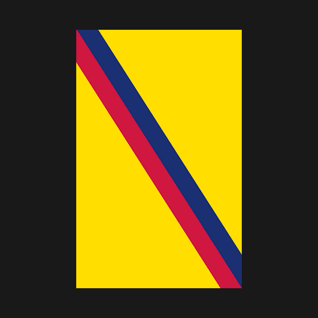 Barcelona Yellow Blue Red Sash by Culture-Factory