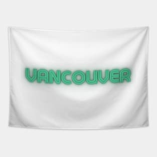 Vancouver Retro Word Art Tapestry