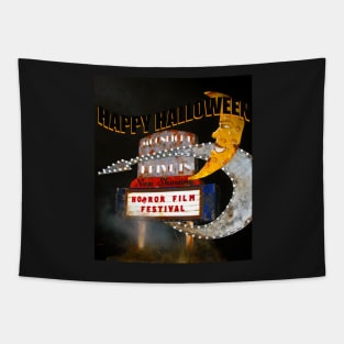 Horror film fest Halloween card Tapestry