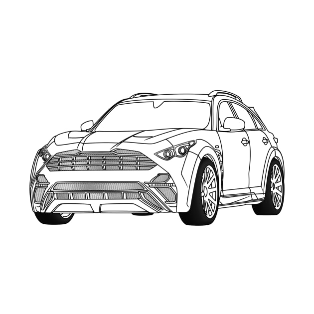 Infiniti QX70 "Draco" by BoombasticArt