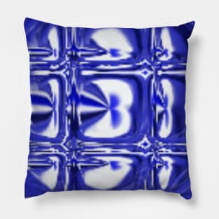 Blue Abstract Geode Pillow