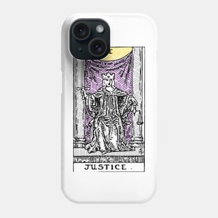 Justice - A Geometric Tarot Print Phone Case