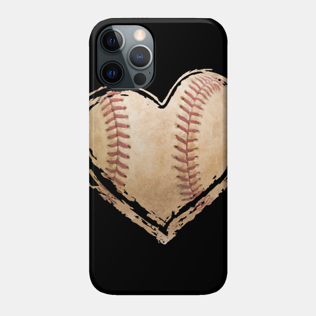 Heart Baseball - Baseball - Phone Case