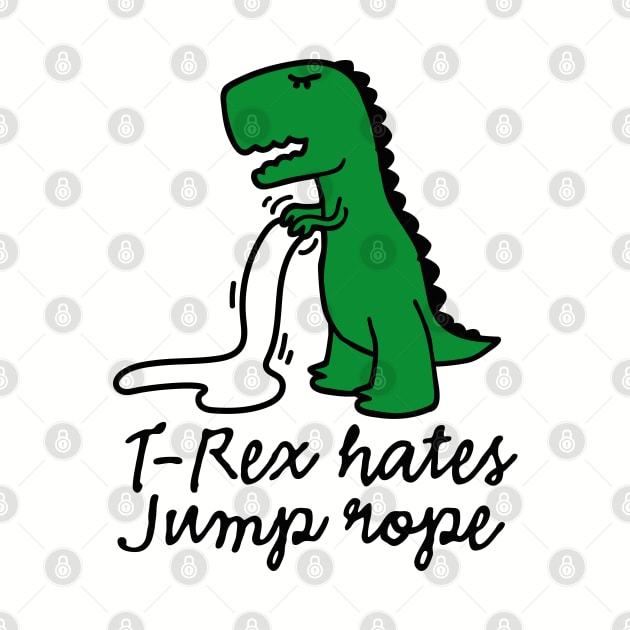 T-Rex hates jump rope by LaundryFactory