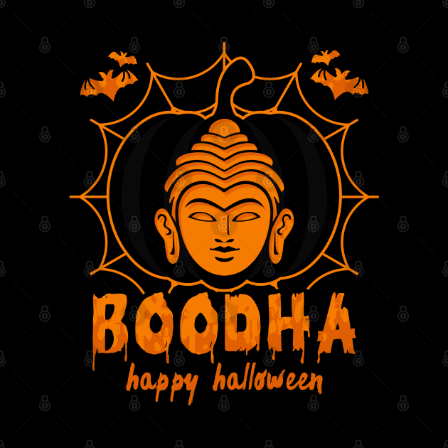 Boodha Happy Halloween Buddha Pumpkin by RadStar