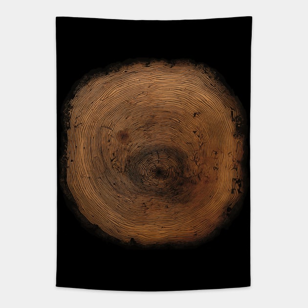 Tree Ring 2 Tapestry by ginkelmier@gmail.com