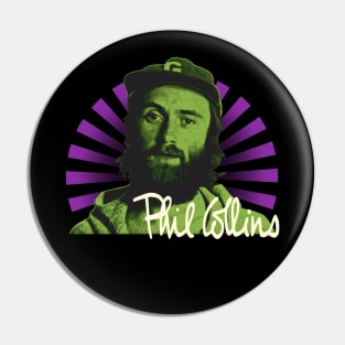 Phil Collins Youth Fan Art Design Pin