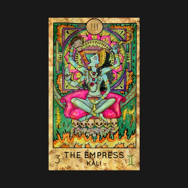 The Empress Kali. Major Arcana Tarot Card. by Mystic Arts