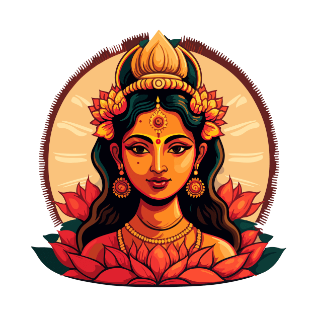 Divine lady goddess artistic graphic stylized sacred feminine by CameltStudio