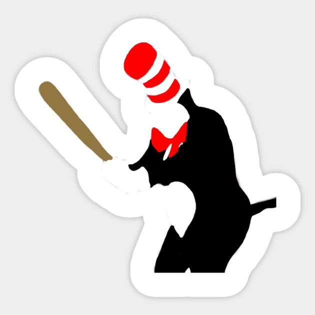 Cat In The Hat Meme Cat In The Hat Sticker Teepublic.