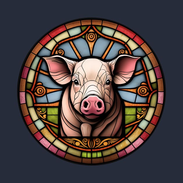 Stained Glass Pig by Star Scrunch