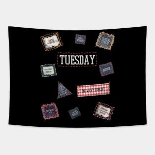 Patch Tuesday Funny Cybersecurity Fancy Dress Tapestry