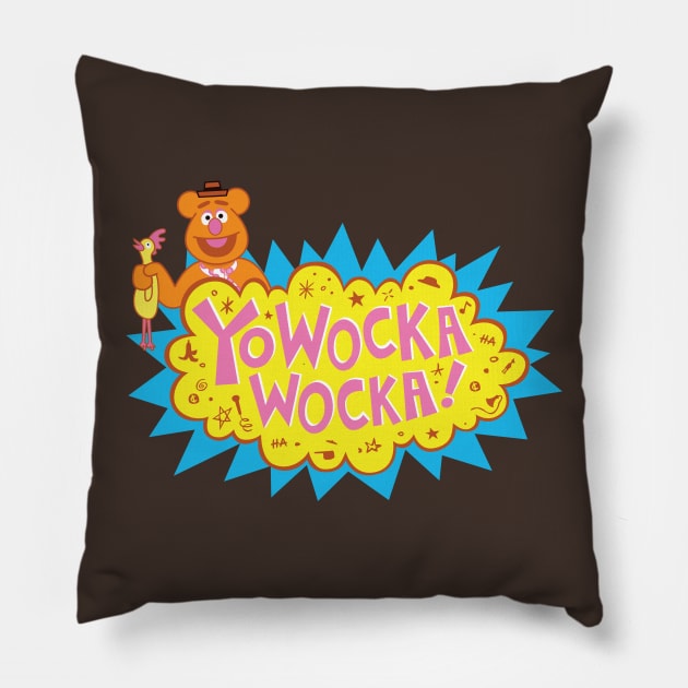 Yo Wocka Wocka Pillow by Moysche