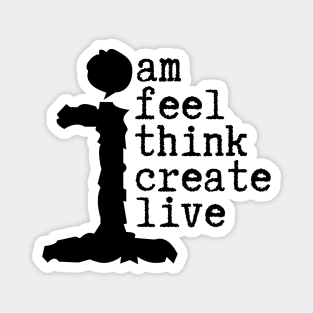 Human Am I Life Instructions Magnet