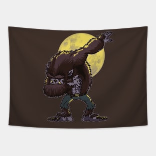 Dabbing Werewolf Tapestry