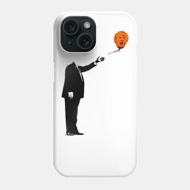 man with orange balloon Phone Case by SIXDTEES