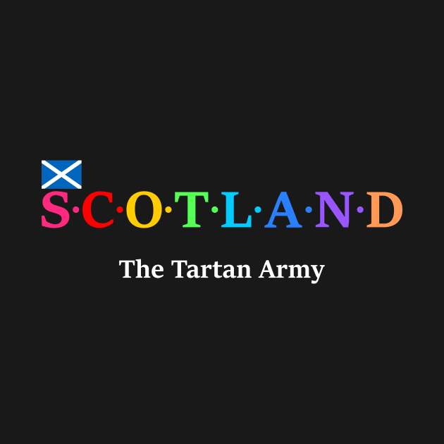 Scotland, The Tartan Army. (Flag Version) by Koolstudio