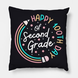 Happy 100Th Day 2Nd Grade 100 Days Of School Teacher Pillow