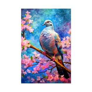 Dove bird painting colors art #Dove T-Shirt