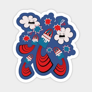 Firecracker Rockets Pop Magnet