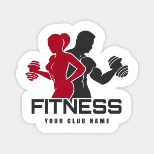 Fitness Club logo Magnet