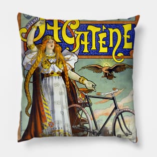 Vintage Advertising Poster France Acatene Pillow