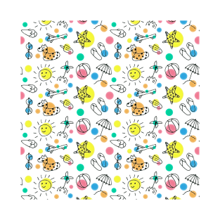 Summer Pattern Art Design T-Shirt