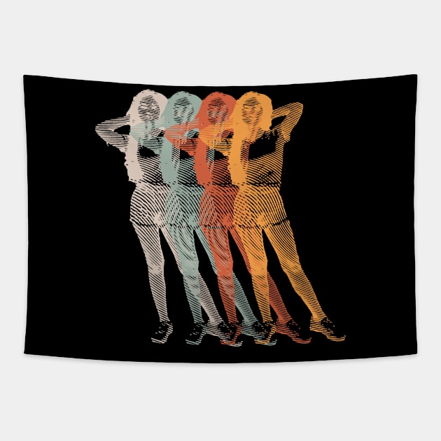 Aestethic Girl Fashion Tapestry by crissdiana