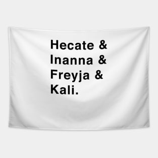 Hecate Ianna Freyja Kali Pagan Witch Magick Goddess Samhain Tapestry