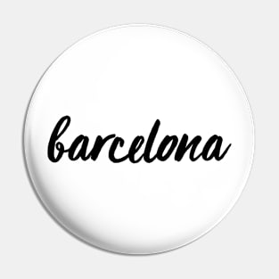 Barcelona Script Pin