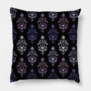 Purple Pastel Haunted Mansion Wallpaper Pillow