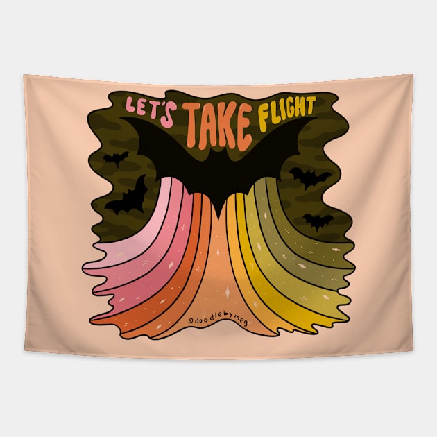 Let's Take Flight Tapestry by Doodle by Meg