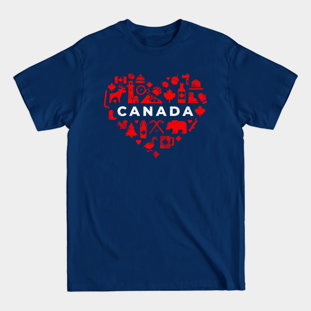 Disover I Love Canada - Canada Love - T-Shirt