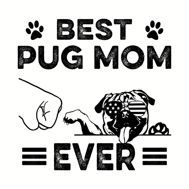 Best Pug Mom Ever Dog Mom for Dog Mom, Gift for Women by Customprint