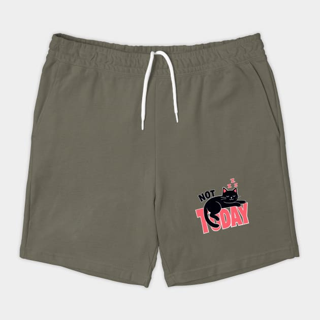 Not Today Cat – Cute Lazy Black Cat Sleeping Graphic by Designed By Marty