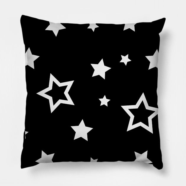 Beautiful stars at night cover the sky Pillow by MikeNotis