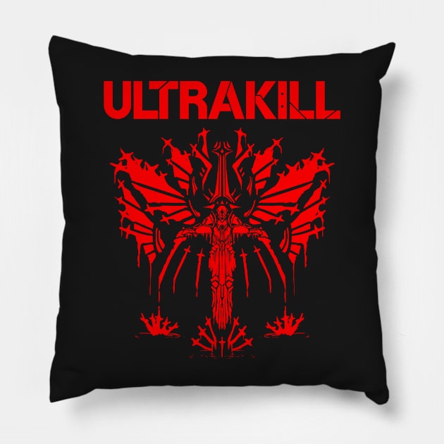 Ultrakill, Ultrakill Gabriel, Gabriel Ultrakill Pillow by IchiVicius