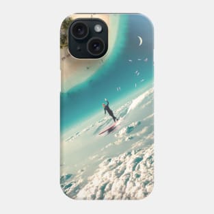 Surfing planet Phone Case