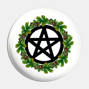 Pentagram wreath Pin