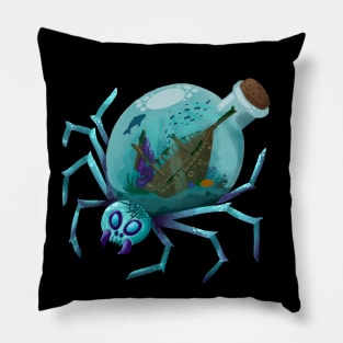 Giant Sea Spider with Ship in a Bottle Pillow