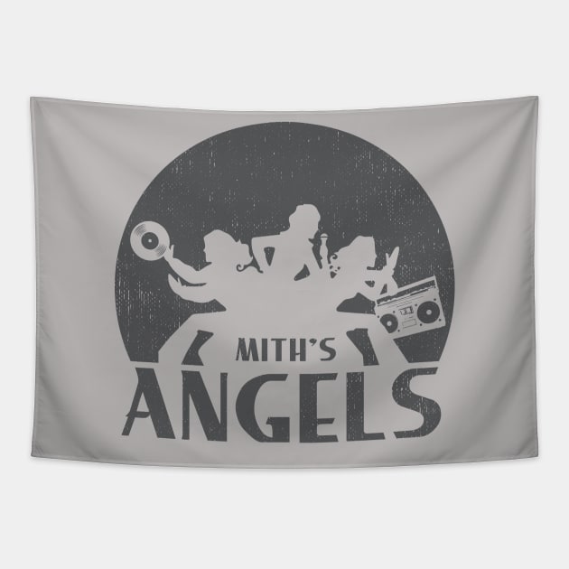 Mith's Angels - Charcoal Tapestry by AmokTimeArts