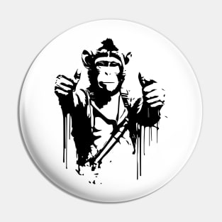 positive monkey Pin